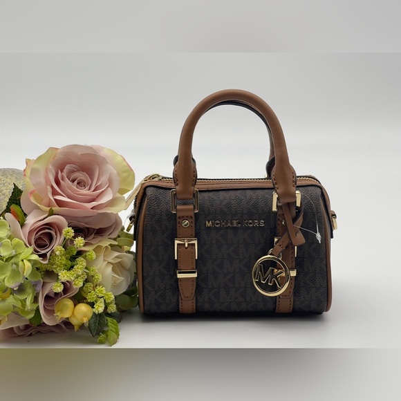 Michael Kors Handbags - Michael Kors Bedford Extra-Small Logo Duffle Crossbody Bag